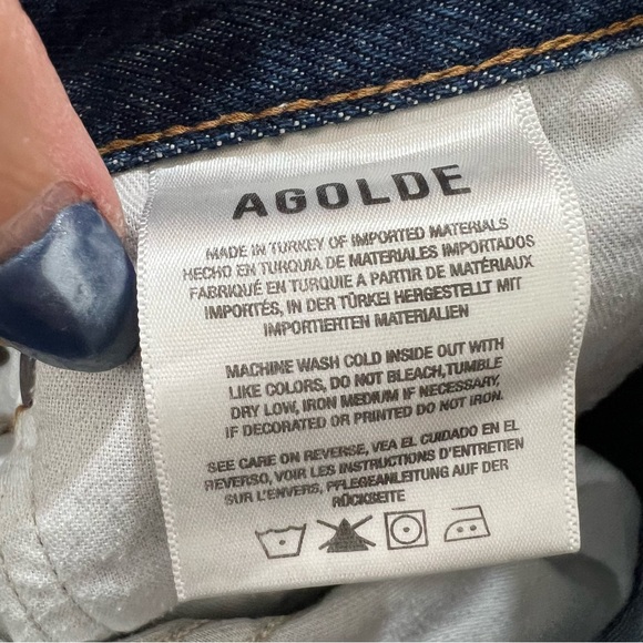 AGOLDE DAME HIGH RISE WIDE LEG Jeans Women’s SIZE 31 - Picture 5 of 8